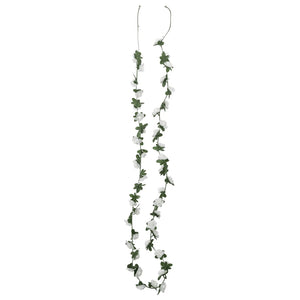 Ghirlande Fiori Artificiali Natale 6 pz Bianco 240 cm 359070