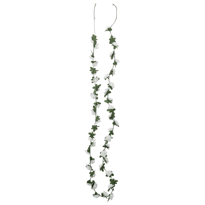 Ghirlande Fiori Artificiali Natale 6 pz Bianco 240 cm 359070