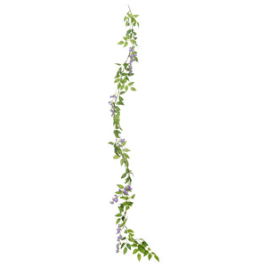 Ghirlande Fiori Artificiali Natale 6 pz Viola 200 cm 359072