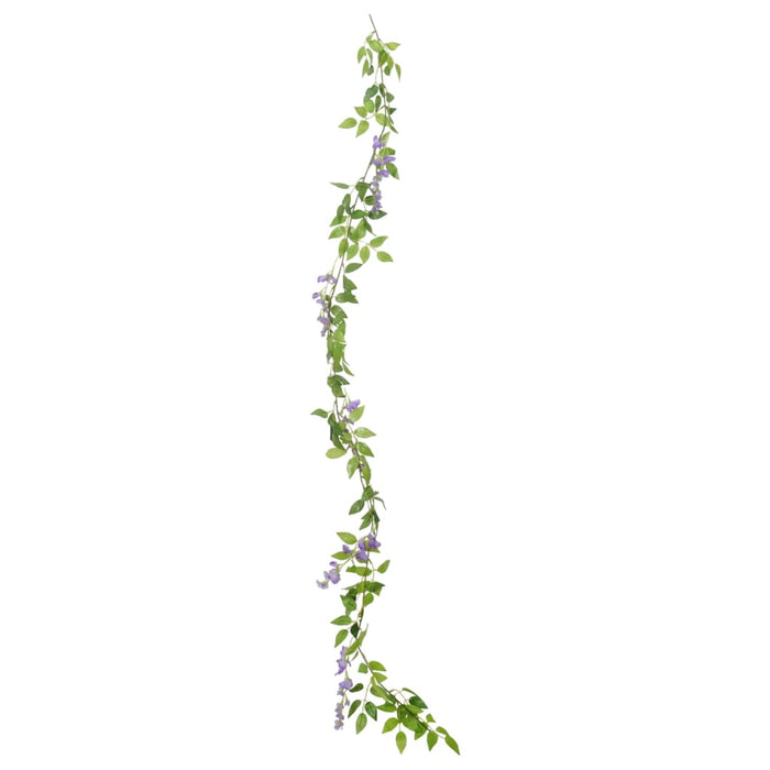 Ghirlande Fiori Artificiali Natale 6 pz Viola 200 cm 359072