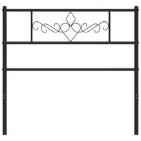 Testiera in Metallo Nero 75 cm 355293