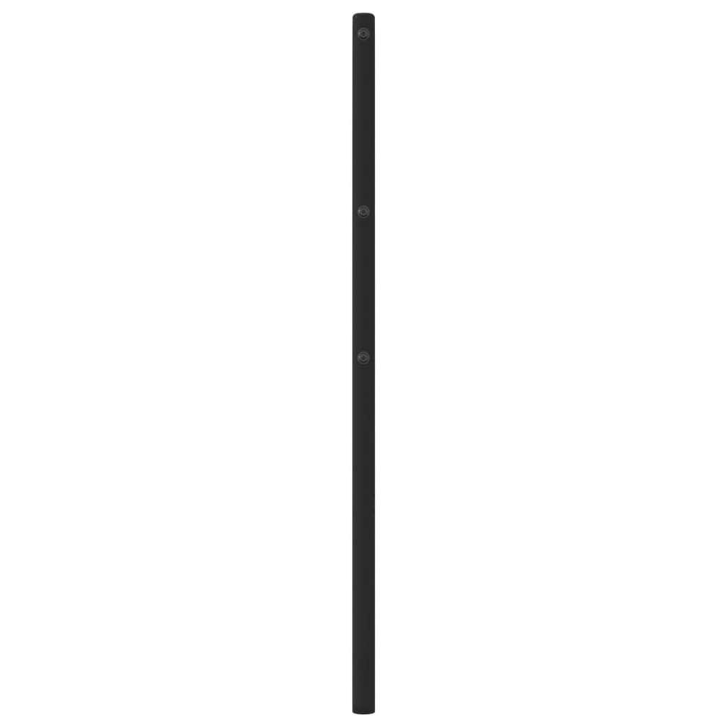 Testiera in Metallo Nero 75 cm 355293