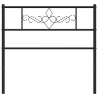 Testiera in Metallo-Testiera in Ferro-Testata Nero 90 cm 634360