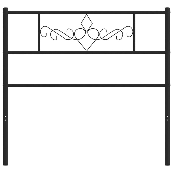 Testiera in Metallo Nero 90 cm 355295