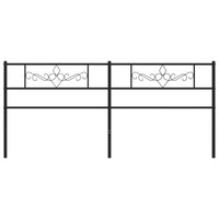 Testiera in Metallo Nero 200 cm 355305