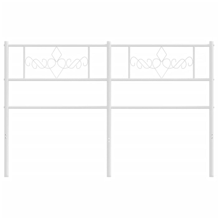 Testiera in Metallo Bianco 160 cm 355351