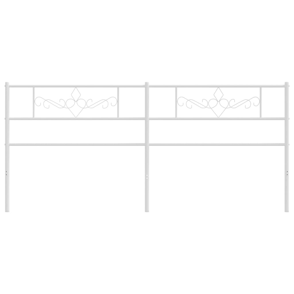 Testiera in Metallo Bianco 180 cm 355352