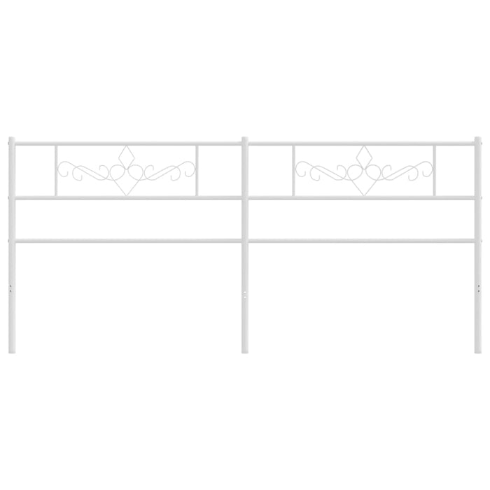 Testiera in Metallo Bianco 180 cm 355352