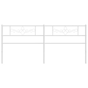 Testiera in Metallo Bianco 193 cm 355353