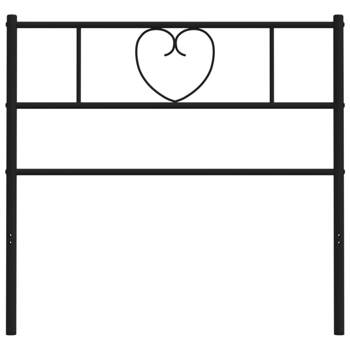 Testiera in Metallo Nero 75 cm 355489