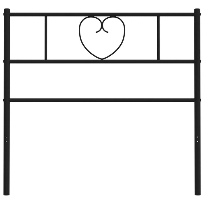 Testiera in Metallo Nero 90 cm 355491