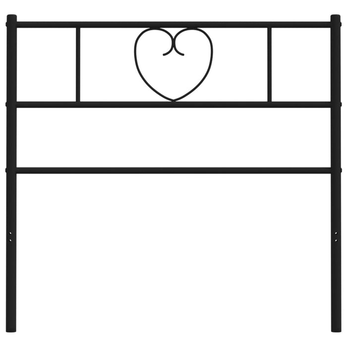 Testiera in Metallo Nero 107 cm 355493