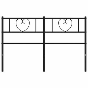 vidaXL Testiera in Metallo Nero 150 cm