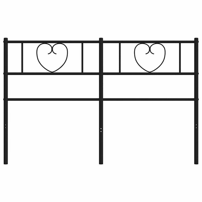 vidaXL Testiera in Metallo Nero 150 cm