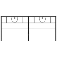 Testiera in Metallo Nero 200 cm 355501