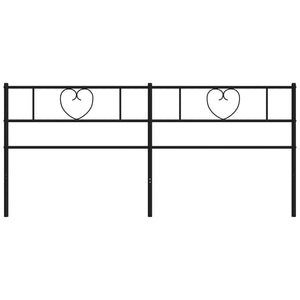 Testiera in Metallo Nero 200 cm 355501