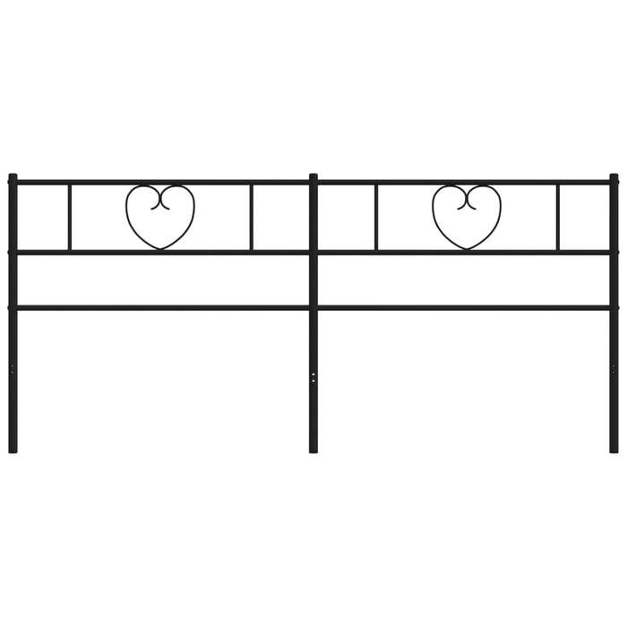 Testiera in Metallo Nero 200 cm 355501