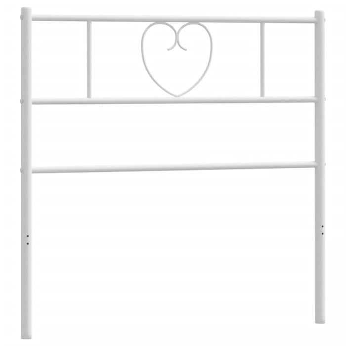 Testiera in Metallo Bianco 75 cm 355538