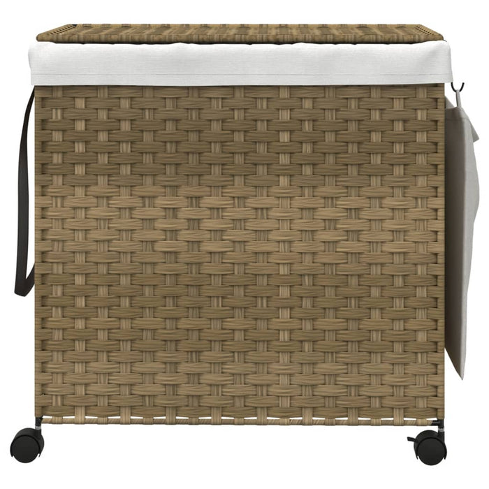 Cesto Portabiancheria con Ruote 60x35x60,5 cm Rattancod mxl 85435