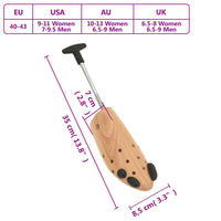Allarga Scarpe EU 40-43 in Legno Massello di Faggio 155259