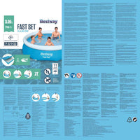 Bestway Piscina Gonfiabile Rotonda Fast Set 305x76 cm 57266 3202416