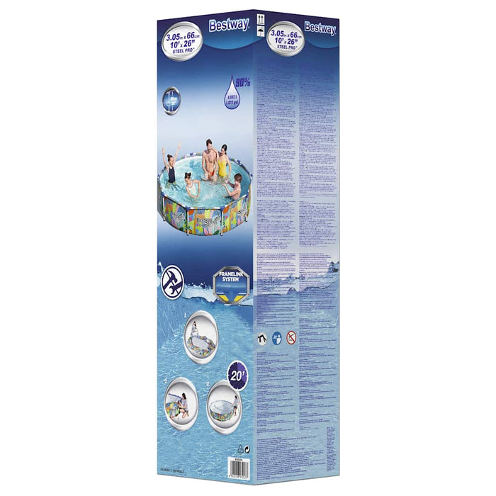 Bestway Telaio Piscina Steel Pro 305x66 cm 3202461
