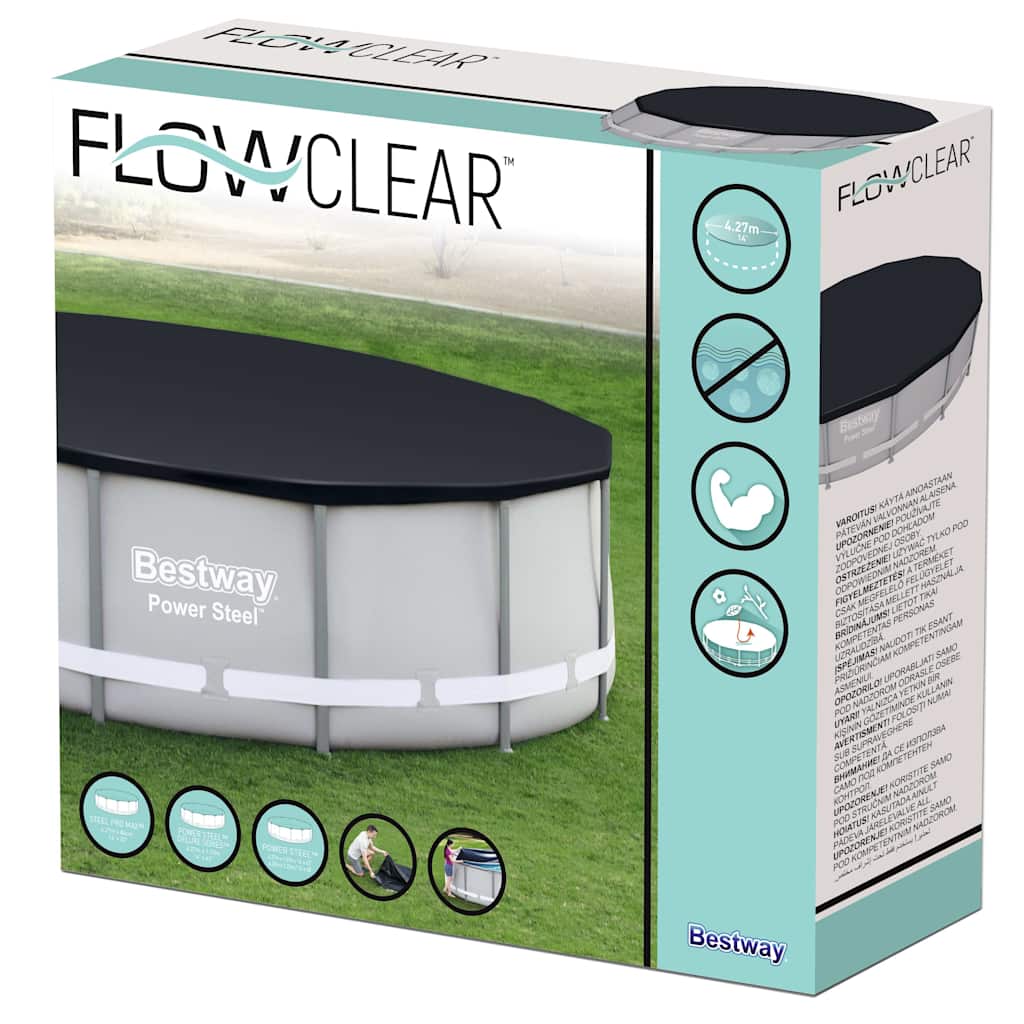 Bestway Copertura per Piscina Flowclear 427 cm 3202468