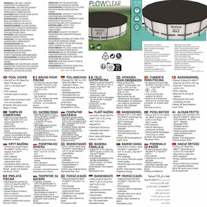 Bestway Copertura per Piscina Flowclear 457 cm 3202469