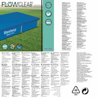 Bestway Copertura per Piscina Flowclear 221x150 cm 3202471
