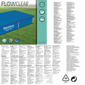 Bestway Copertura per Piscina Flowclear 221x150 cm 3202471