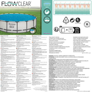 Bestway Copertura Solare per Piscina Flowclear 549 cm 3202482