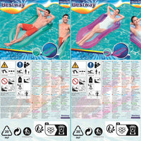 Bestway Lettino Gonfiabile da Piscina Aqua Lounge 3202498
