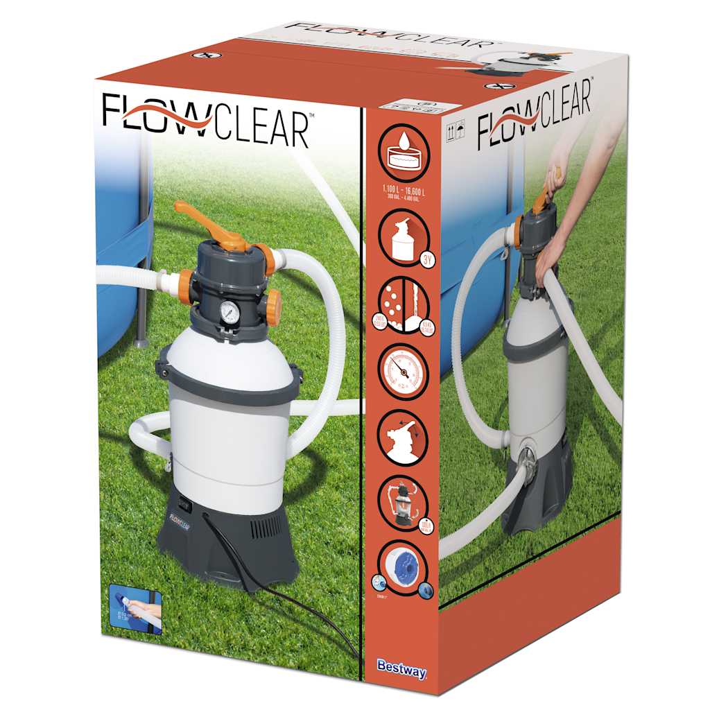 Bestway Pompa con Filtro a Sabbia Flowclear 3202504