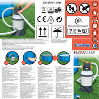 Bestway Pompa con Filtro a Sabbia Flowclear 3202504