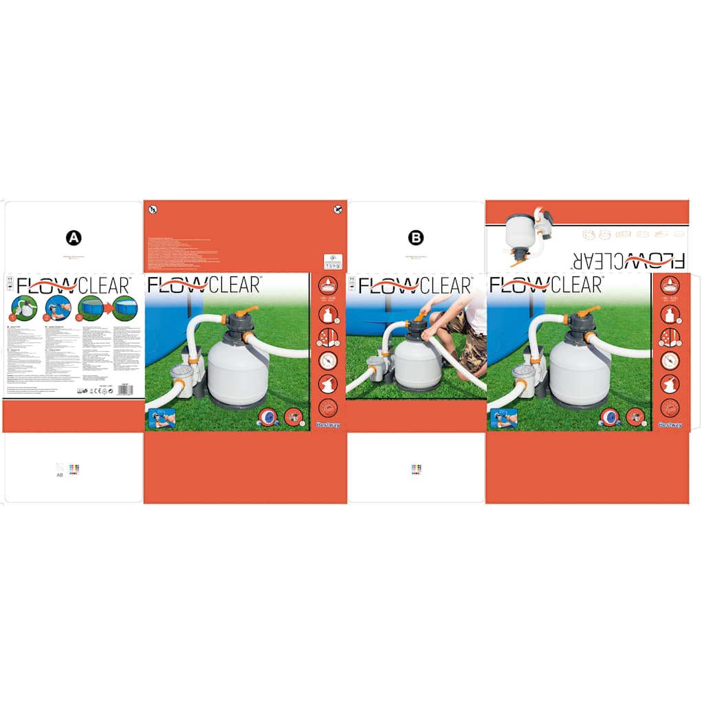 Bestway Pompa con Filtro a Sabbia Flowclear 5678 L/h 3202505