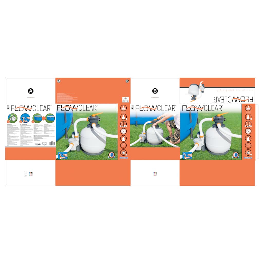 Bestway Pompa con Filtro a Sabbia Flowclear 8327 L/h 3202506