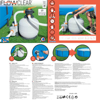 Bestway Pompa con Filtro a Sabbia Flowclear 8327 L/h 3202506