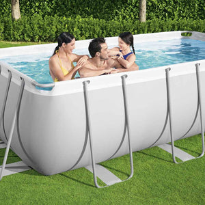 Bestway Set Piscina Power Steel Rettangolare 404x201x100 cm 3202524