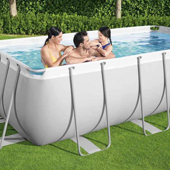 Bestway Set Piscina Power Steel Rettangolare 404x201x100 cm 3202524