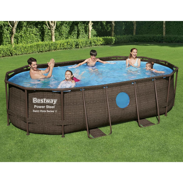 Bestway Set Piscina Power Steel 427x250x100 cm 3202535
