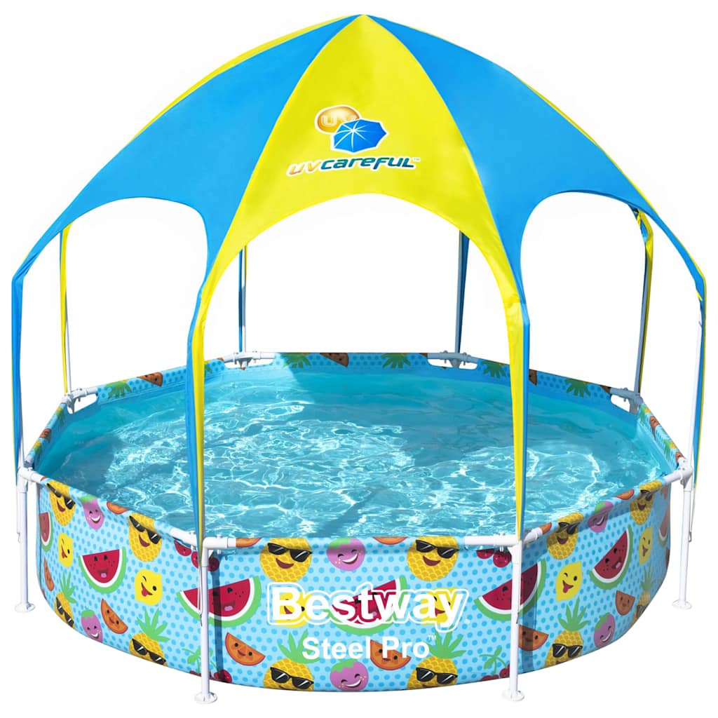 Bestway Piscina Fuori Terra per Bambini Steel Pro Anti UV 244x51 cmcod mxl 93529