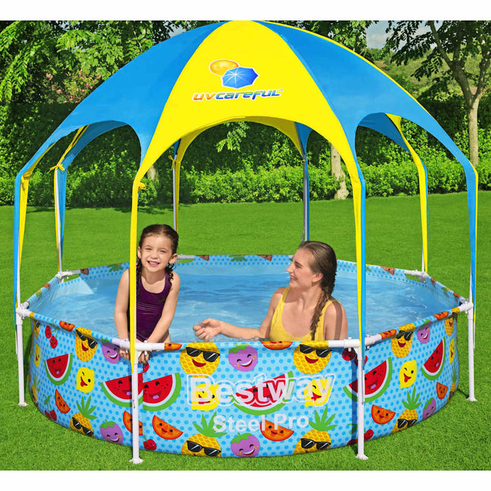 Bestway Piscina Fuori Terra per Bambini Steel Pro Anti UV 244x51 cmcod mxl 93529
