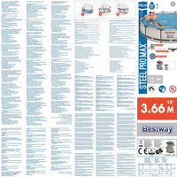 Bestway Set Piscina Steel Pro MAX 366x76 cm 3202542