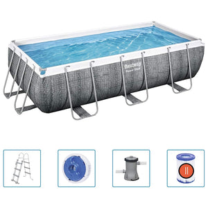 Bestway Set Piscina Power Steel 404x201x100 cm 3202544