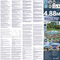 Bestway Set Piscina Power Steel 488x122 cm 3202550