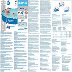 Bestway Piscina Steel Pro 305x76 cm 3202554