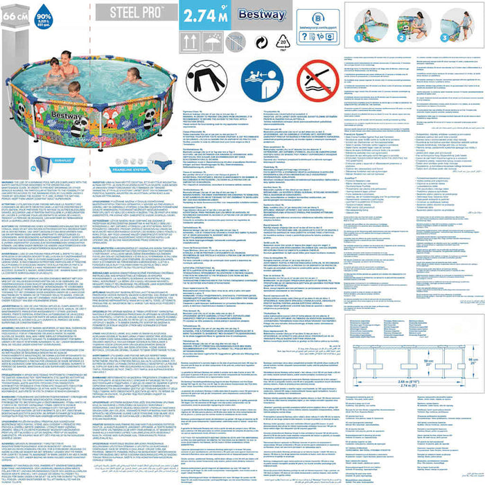 Bestway Piscina Steel Pro MAX 274x66 cm 3202559