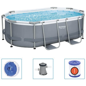 Bestway Piscina Fuori Terra Ovale Power Steel 305x200x84 cm 3202564