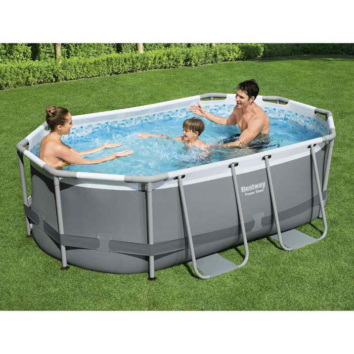 Bestway Piscina Fuori Terra Ovale Power Steel 305x200x84 cmcod mxl 69869