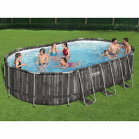 Bestway Set Piscina Ovale Power Steel 488x305x107 cm 3202567